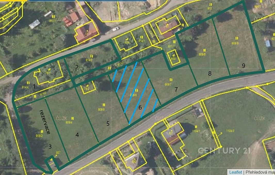 Prodej stavebního pozemku 1025 m² – fotografie 3