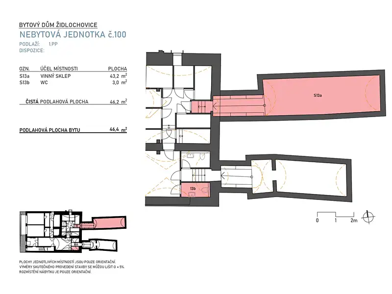 Prodej vinného sklepa 46 m², Židlochovice – náhled fotky 3