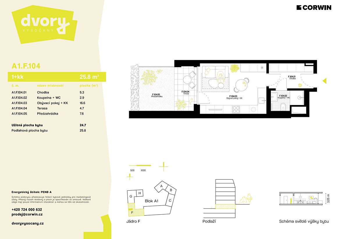 Prodej bytu 1+kk 26 m² – fotografie 2
