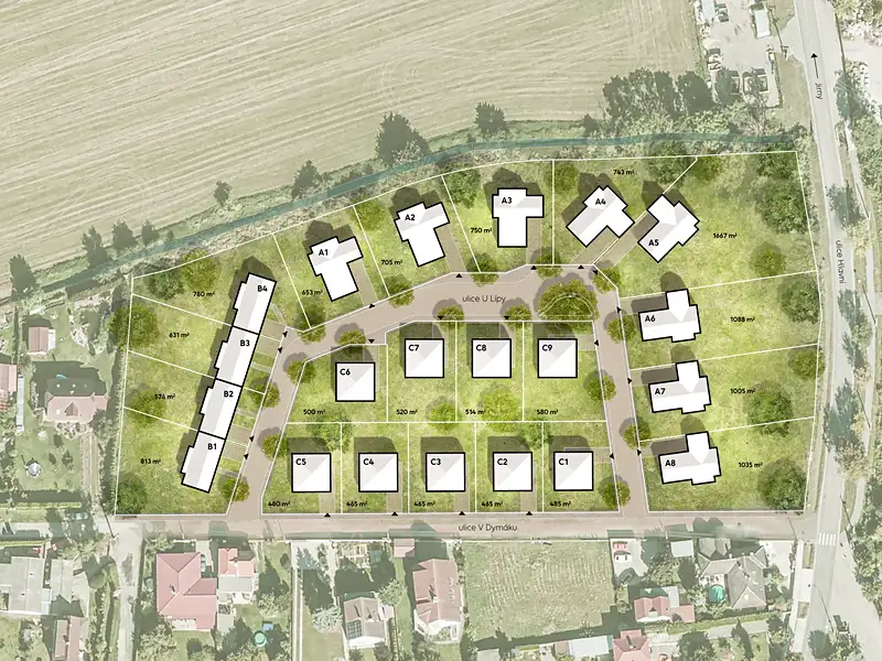 Prodej stavebního pozemku 715 m², Jirny – náhled fotky 2