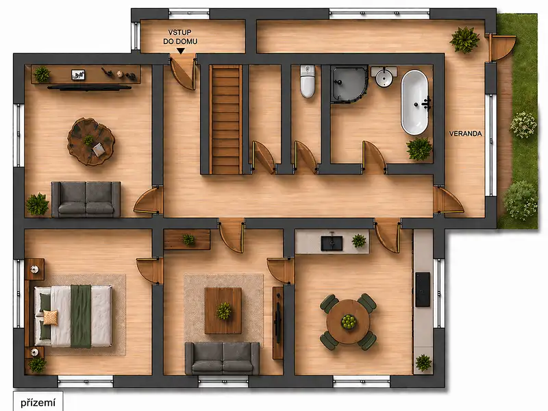 Prodej rodinného domu 177 m², pozemek 1010 m², Nové Bránice – náhled fotky 3