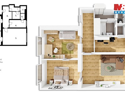 Prodej bytu 3+1 79 m² — photo 2