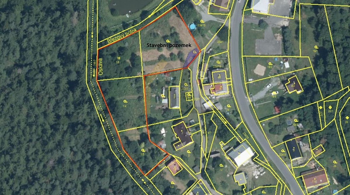 Prodej stavebního pozemku 4532 m² – fotografie 3