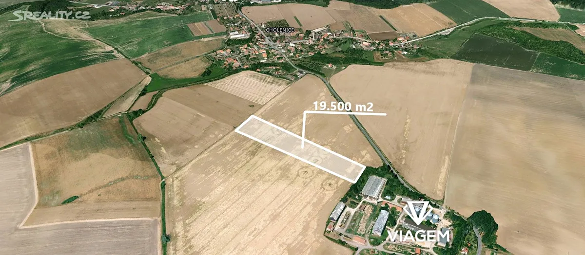 Prodej pole 19500 m², Cholenice