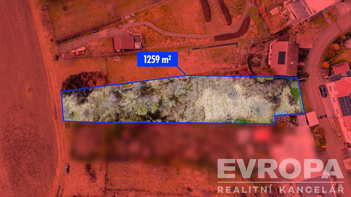 Prodej stavebního pozemku 1259 m² – fotografie 2