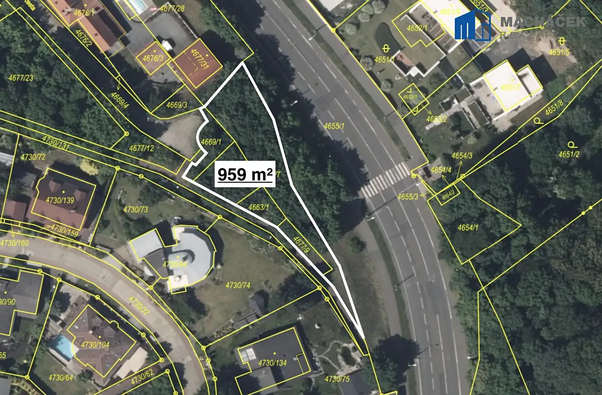 Prodej stavebního pozemku 959 m²