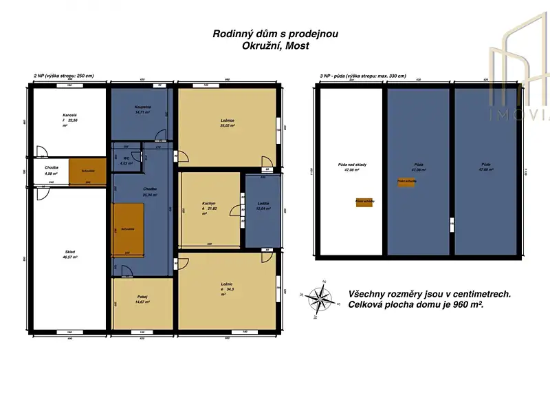 Prodej rodinného domu 649 m², pozemek 2182 m², Most – náhled fotky 3