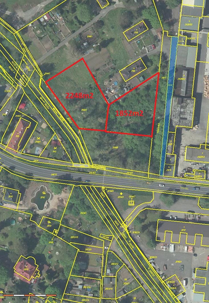 Prodej komerčního pozemku 4100 m²