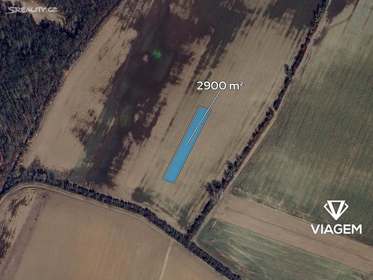 Prodej podílu 7/12 pole 1691 m² – pohled 2