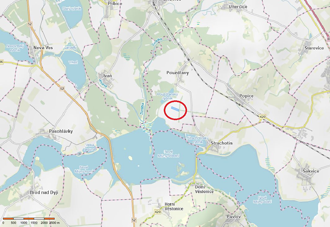 Prodej pole 40017 m², Pouzdřany – fotka 1 z 3