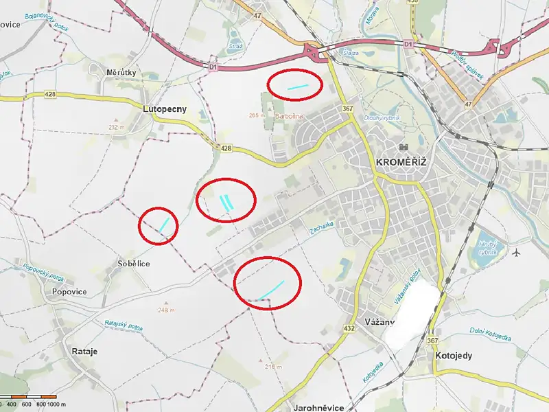 Prodej pole 26883 m², Kroměříž – náhled fotky 1