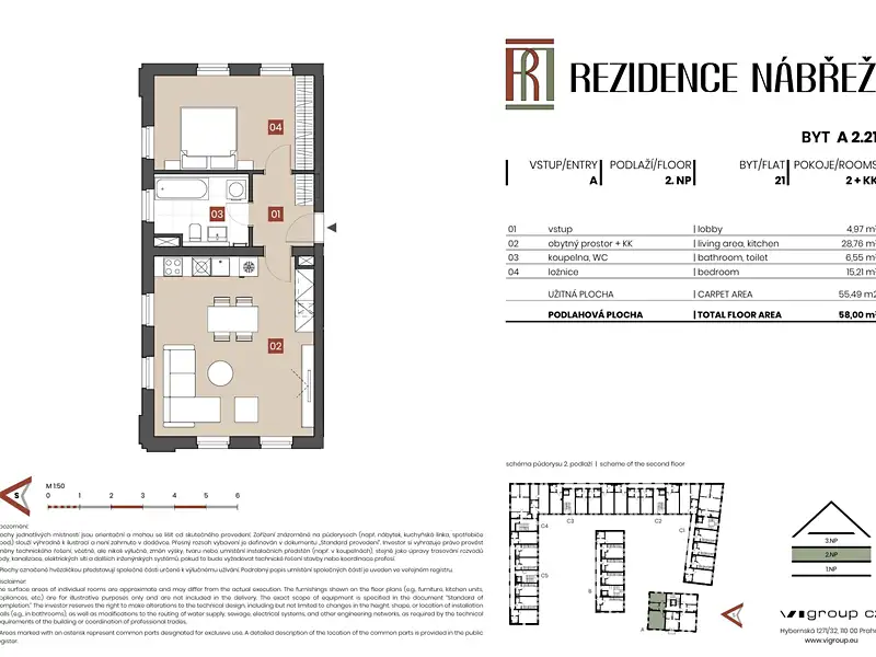 Prodej bytu 2+kk 56 m², Brandýs nad Labem-Stará Boleslav – náhled fotky 2