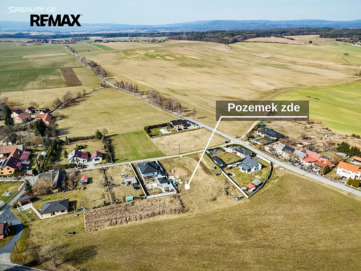 Prodej stavebního pozemku 1519 m² – pohled 3