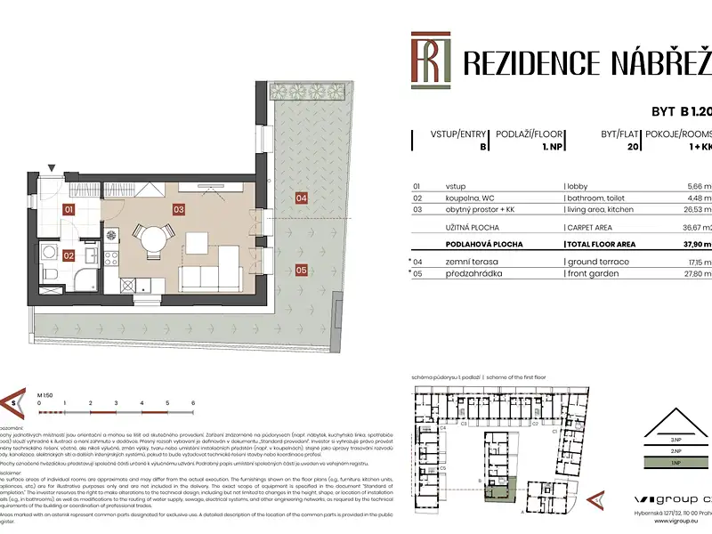 Prodej bytu 1+kk 37 m², Brandýs nad Labem-Stará Boleslav – náhled fotky 2