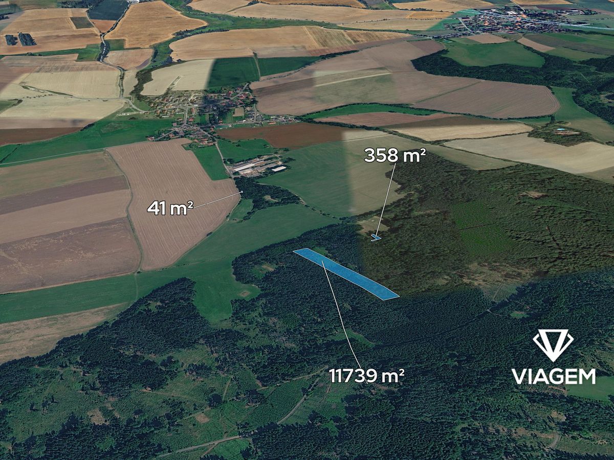 Prodej lesa 12138 m², Hradiště – fotka 1 z 3