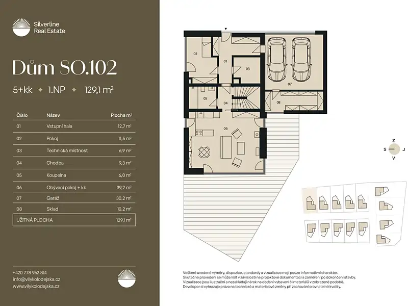 Prodej stavebního pozemku 1033 m², Sibřina – náhled fotky 2