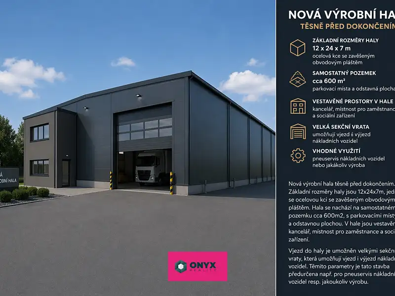 Prodej výrobní haly, prostoru 288 m², Rousínov – náhled fotky 1