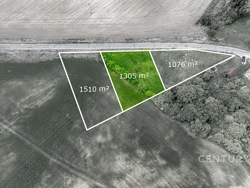 Prodej stavebního pozemku 1305 m², Chrást – náhled fotky 3