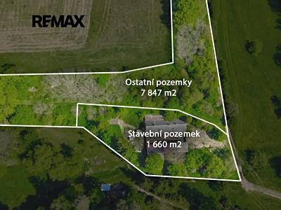 Prodej  stavebního pozemku 1 660 m²