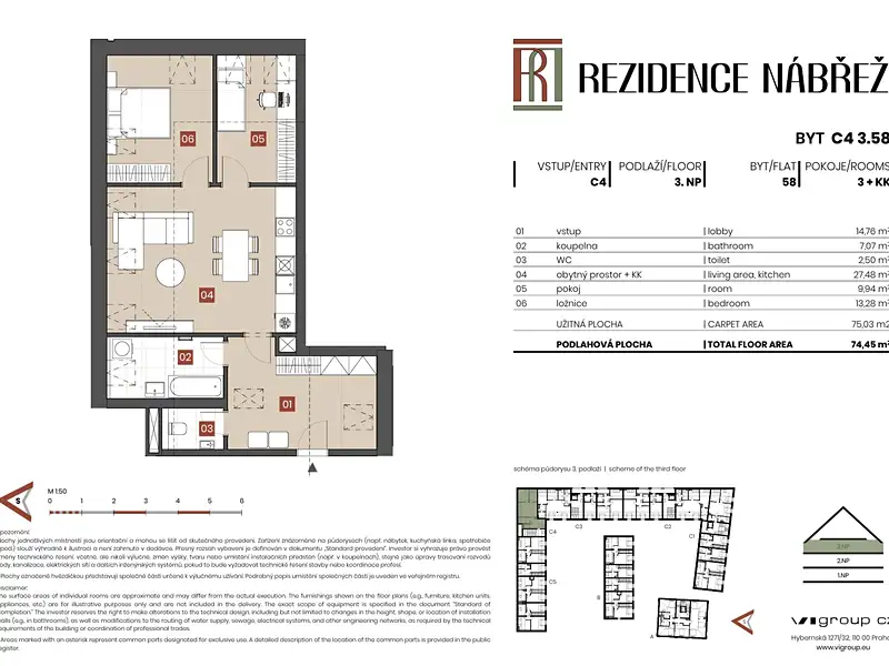 Prodej bytu 3+kk 75 m², Brandýs nad Labem-Stará Boleslav – náhled fotky 2