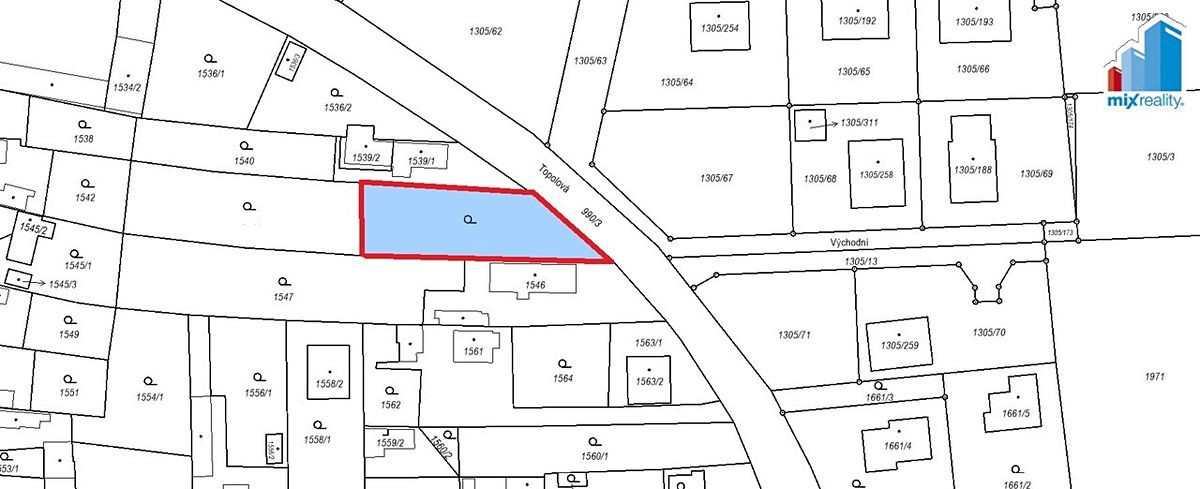 Prodej stavebního pozemku 657 m²