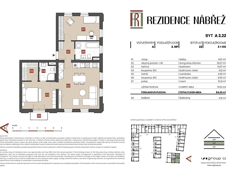 Prodej bytu 3+kk, 79 m² (2 z 13)
