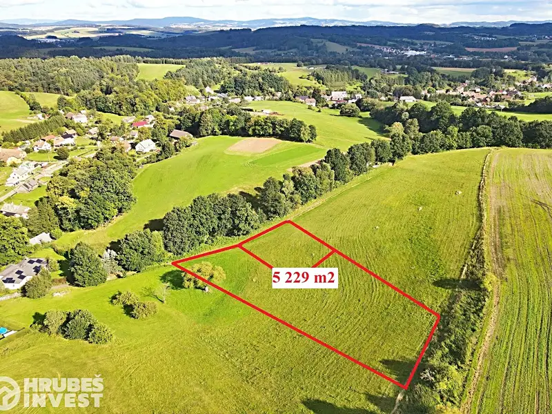 Prodej stavebního pozemku 5229 m², Hnátnice – náhled fotky 2