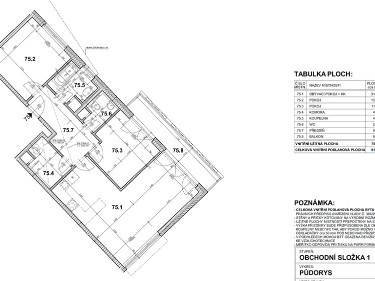 Квартира 3+kk на продаж, 82 м² (31 з 32)
