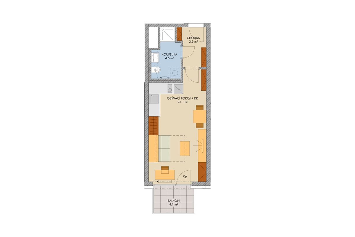 Prodej bytu 1+kk 33 m² – fotografie 5