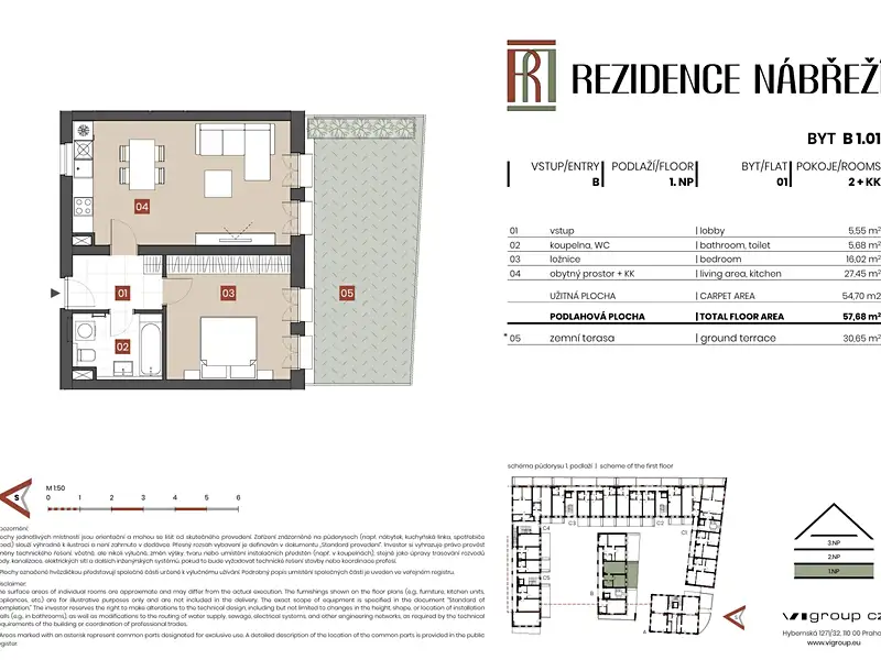 Prodej bytu 2+kk 55 m², Brandýs nad Labem-Stará Boleslav – náhled fotky 2