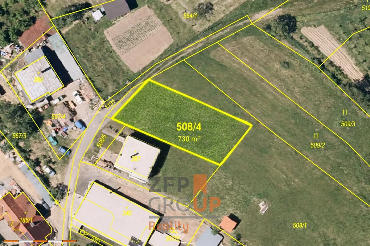 Prodej stavebního pozemku 730 m²