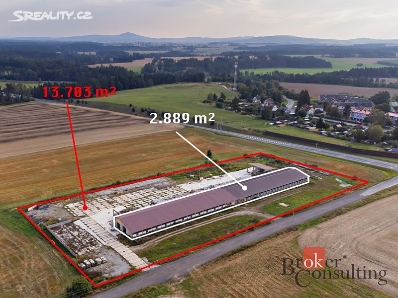 Prodej zemědělského objektu 13 703 m², okres Tachov
