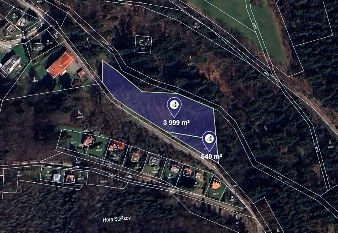 Prodej lesa 4648 m²