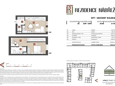 Квартира 2+kk на продаж, 55 м² (2 з 17)