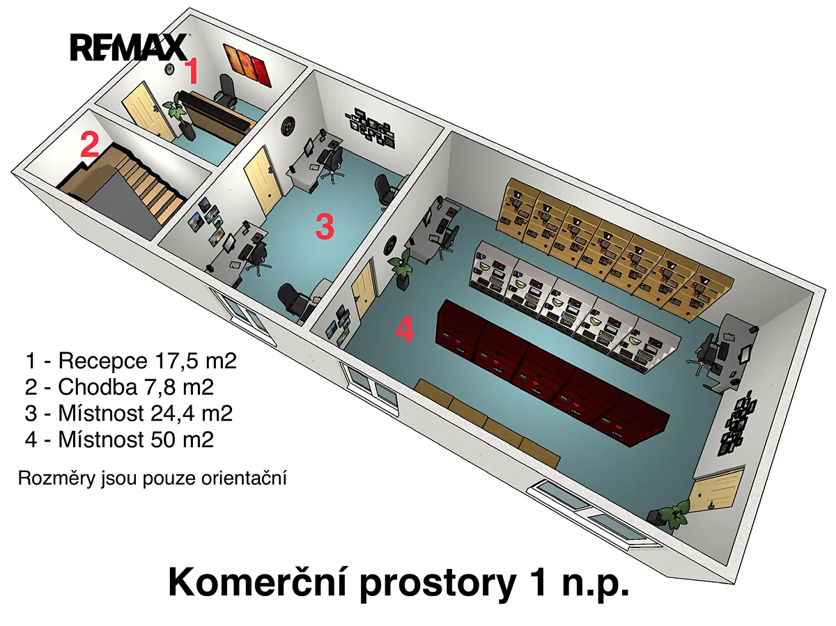 Pronájem skladového prostoru 135 m² – pohled 2
