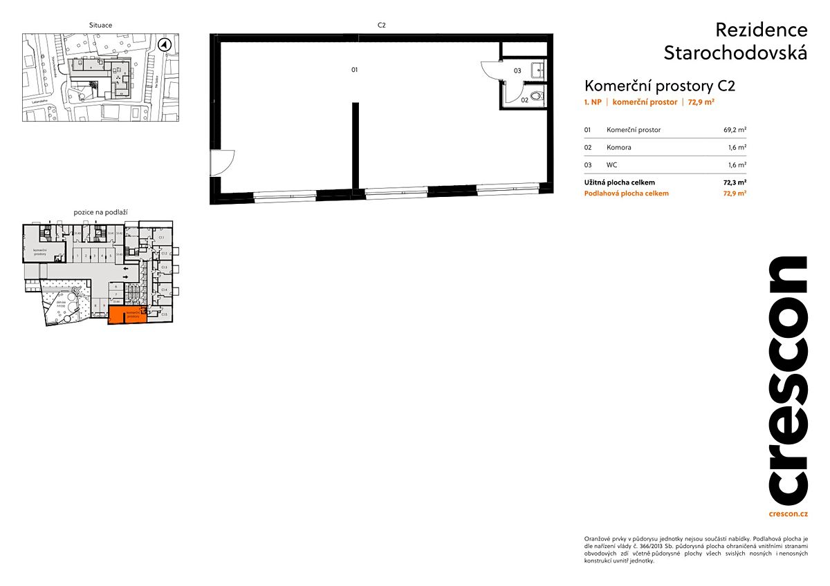 Prodej obchodního prostoru 72 m² – fotografie 2