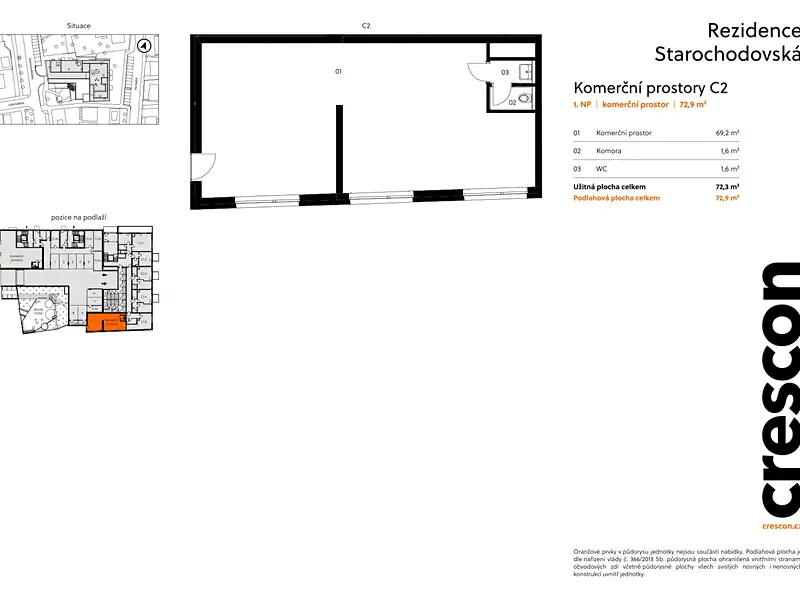 Prodej obchodního prostoru 72 m², Praha – náhled fotky 2