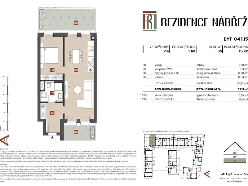 Prodej bytu 2+kk 57 m², Brandýs nad Labem-Stará Boleslav – náhled fotky 2
