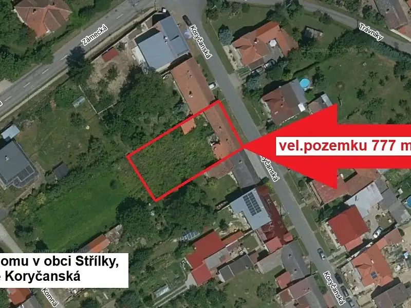 Prodej stavebního pozemku 777 m², Střílky – náhled fotky 1