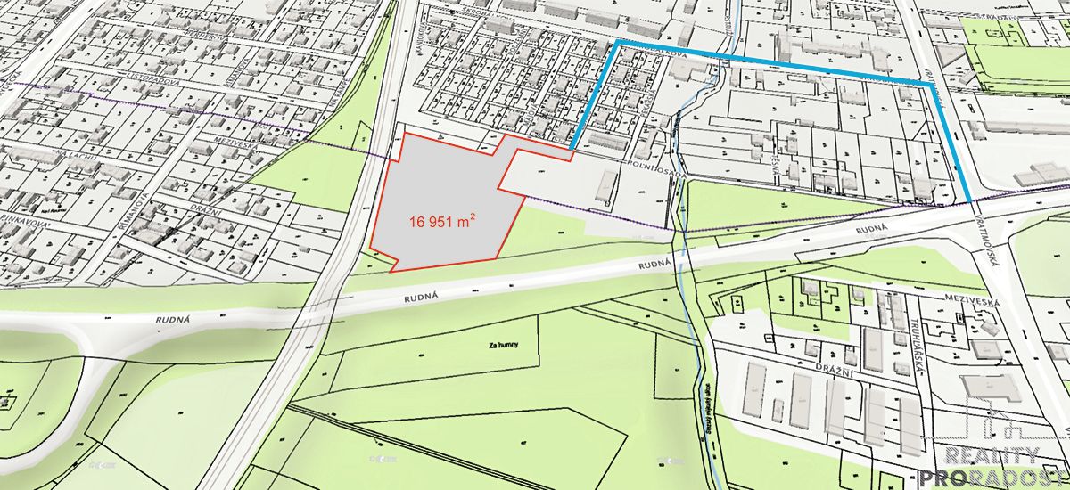 Prodej komerčního pozemku 16951 m², Ostrava – fotka 1 z 3