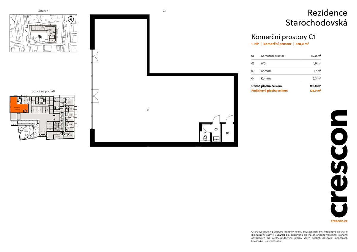 Prodej obchodního prostoru 125 m² – fotografie 2