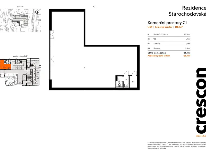 Prodej obchodního prostoru 125 m², Praha – náhled fotky 2