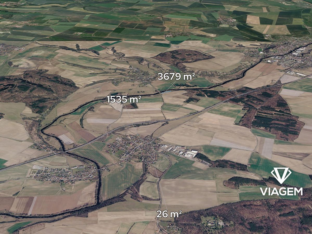 Prodej pole 5240 m², Předměřice nad Jizerou – fotka 1 z 3