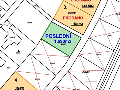 Prodej  stavebního pozemku 1 690 m²