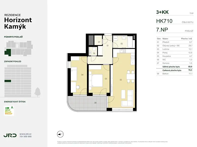 Prodej bytu 3+kk 76 m², Praha – náhled fotky 2