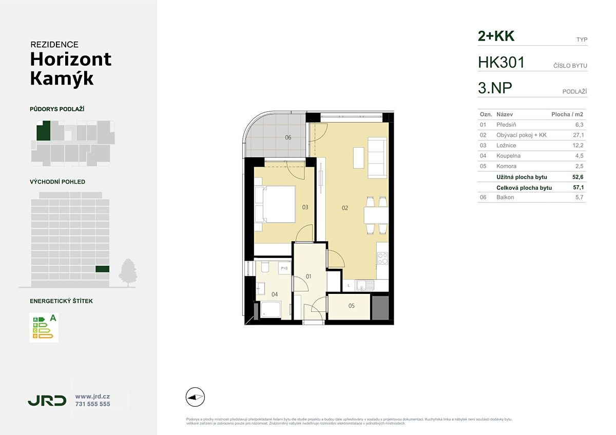 Prodej bytu 2+kk 57 m² – fotografie 2