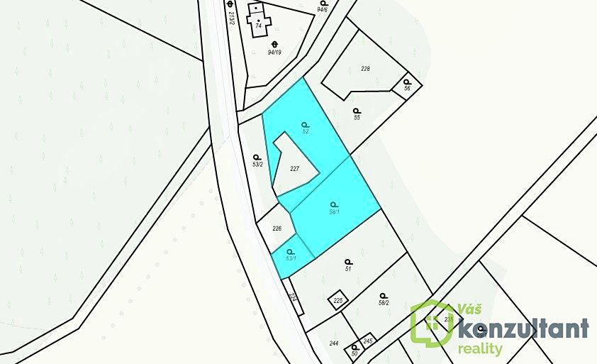 Prodej stavebního pozemku 1350 m² – fotografie 2
