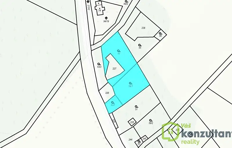 Prodej stavebního pozemku 1350 m², Lesná – náhled fotky 2