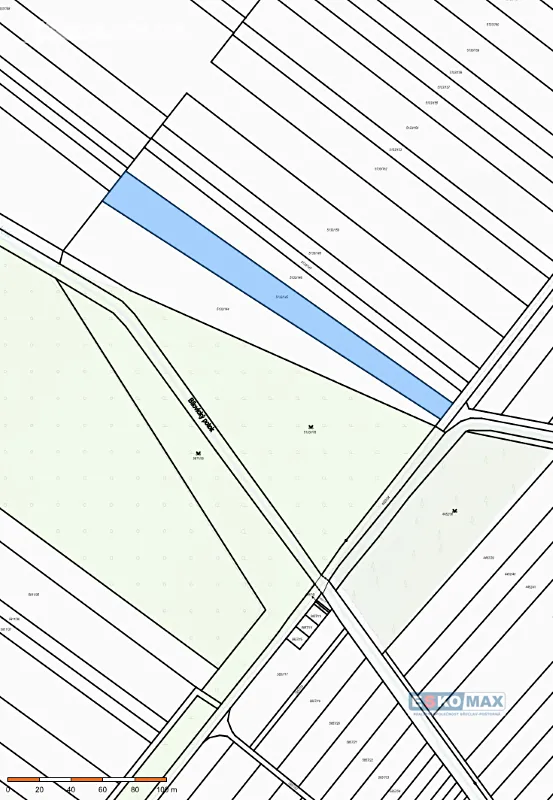 Prodej pole 4600 m² – pohled 4