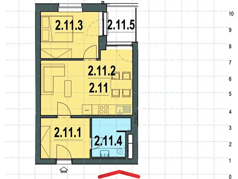 Prodej bytu 2+kk 46 m², Vrchlabí – náhled fotky 2